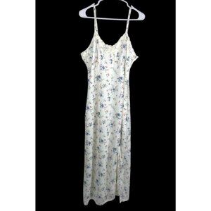 No Boundaries Dress Maxi Slip Babydoll Lace White Sz XXL Floral Fairy 90's Y2K